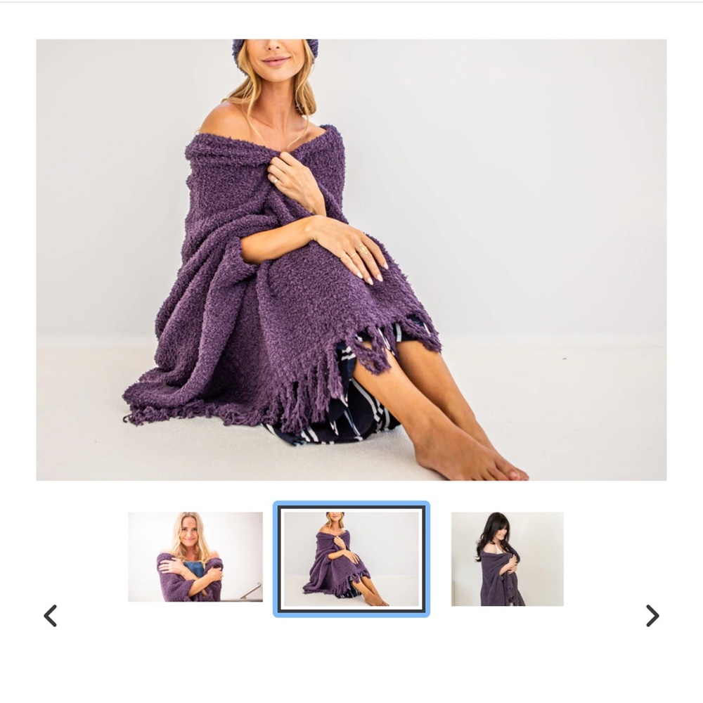 REDUCED!!! - Luxury pashmina with arm holes. Free beauty goodies with purchase! - Picture 8 of 8